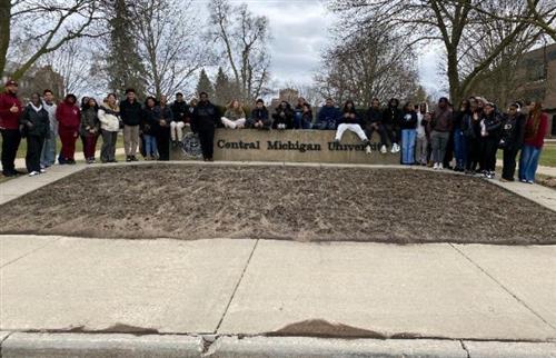 Students posing at CMU